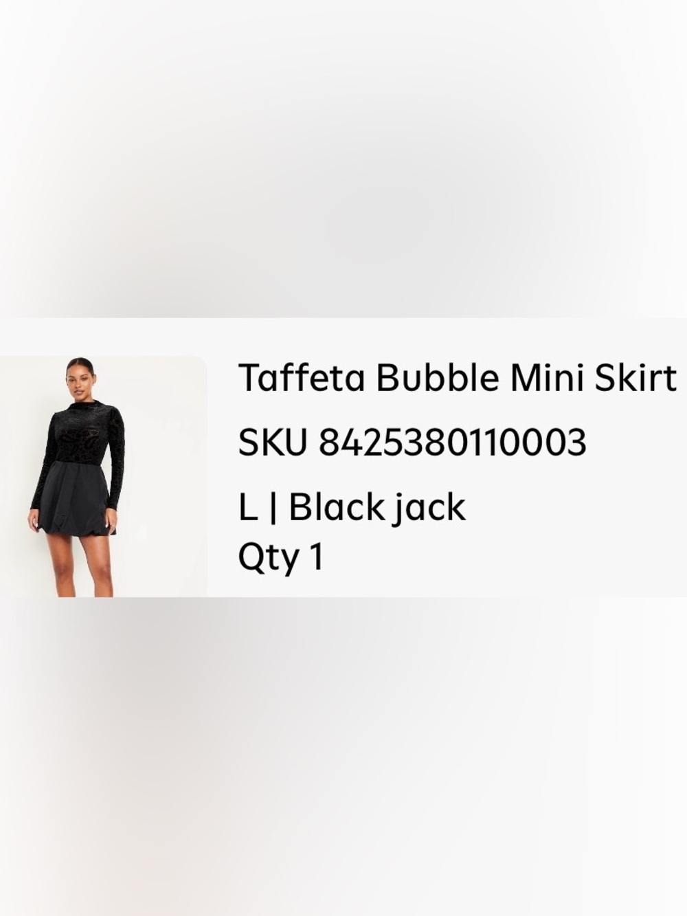 Old Navy Black Taffeta Bubble Mini Skirt NWT
